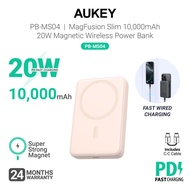 Aukey PB-MS04 10000mAh 20W Magnetic Ultra Slim Wireless Powerbank