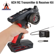 AUSTAR RC Transmitter and Receiver 2.4G 6CH Universal RC Controller and Receiver Kit
