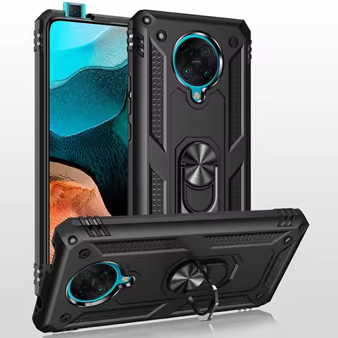 Luxury Armor Shockproof Case For Xiaomi POCO F2 Pro case Silicone Hybrid Cover For Xiaomi PocoPhone 