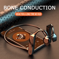 Bone Conduction Concept Bluetooth Earphone Wireless Sport Headphones Handsfree Ear Hook Headset With Microphone