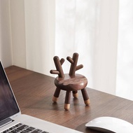 Deer Phone Holder ins Mobile Phone Holder Lazy Solid Wood Mobile Phone Holder Drama Chasing Handy Tool Live Assistant Tablet Holder Birthday Gift Mobile Phone Holder Solid Woo