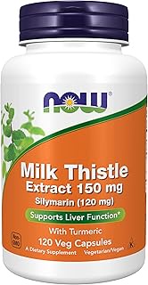 Now Foods Silymarin, Milk Thistle Extract 150mg, Veg Capsules, 120ct