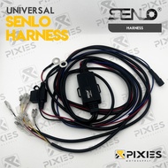 Senlo Full Mini Driving Light Harness for Any Motorcycles - Plug and Play