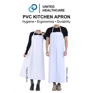 PVC Vinyl Kitchen Apron Heavy-Duty Waterproof & Oil-Proof Industrial Apron Lightweight