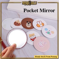 Cermin Kosmetik Kanak-Kanak Cermin poket bulat kecil cermin solek hadiah cermin bulat kecil BUJM