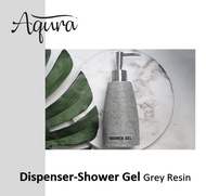 ขวดสบู่เหลว ขวดสบู่โรงแรม [Grey/สีเทา 200 ml.] ขวดหัวปั๊ม ขวดปั๊มเรซิ่น ขวดเปล่าสำหรับใส่สบู่เหลว ขว