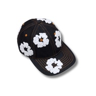 Denim Tears Cotton Wreath Raw Denim Cap Washed Indigo