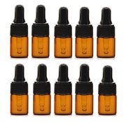 10 Pieces 1ml 2ml 3ml 5ml Amber Glass Dropper Bottles Glass Mini Dropper Bottles Small Amber Sample 