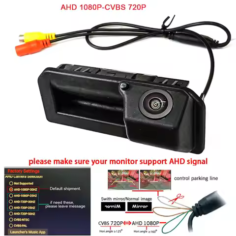 1920*1080P AHD Car rear view camera for Audi Q2 Q2L Q5L Q3 Q7Q8 A6L A3 A5 2017 2018 2019 2020 2021 C