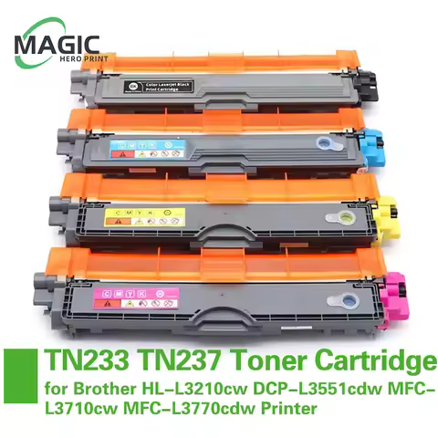 NZ TN233 TN237 Toner Cartridge Compatible for Brother HL-L3210cw DCP-L3551cdw MFC-L3710cw MFC-L3770c