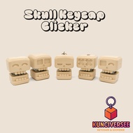 GANTUNGAN Cute Clicker Keychain Can Be Clicked Keycap Clicker Skull