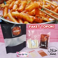 Halal gochujang sesame gochugaru sauce rice cake package