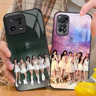 IVE kpop Glass Phone Case For Xiaomi POCO X7 X3 X4 GT NFC X5 X6 PRO 5G F3 F4 F5 M3 M4 M5 M6 4G