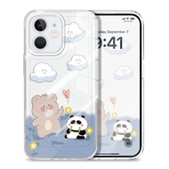Playful Panda Phone Case For Xiaomi 15T Pro 14T 13T 12T 12 11 Lite Poco F7 X7 M7 M6 X4 4G 5G Clear C