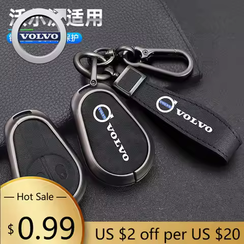 Hub Caps Zine Alloy Car Key Case Shell Cover Holder Protector For Volvo Evro 5 VNL VNM FM FH VN FL E