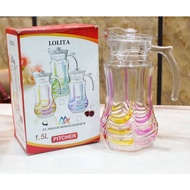 LOLITA- PITCHER SET DRINK ICE PITCHER TEA PITCHER/ JUICE PITCHER/ 1.5 LITER