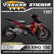 f1597 Decal Costum Sticker MX KING Full Body Desain Vektor Hayabusa Ready Stok