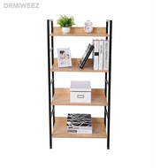 【New stock】✴✠۞OKURA 4 Tier Multipurpose Metal Rack Book Shelf Rak Buku Home Office Kayu Nordic Furniture