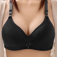 suji bra bra top Plus size thin underwire solid color bra woman gathered on the top of the tucked breasts sexy adjustment underwear ladies bra