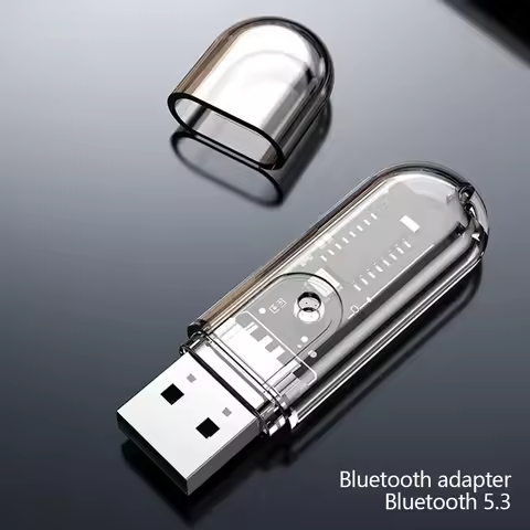 Car Bluetooth 5.3 USB Receiver Handsfree Call Power Kit Portable Car Speaker Music Receiver Lightwei