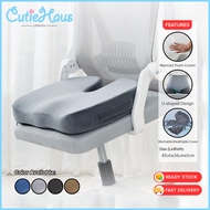 Cutiehaus Memory Foam Seat Cushion Lumbar Pillow Office Chair Back Cushion Breathable  Kusyen Tempat