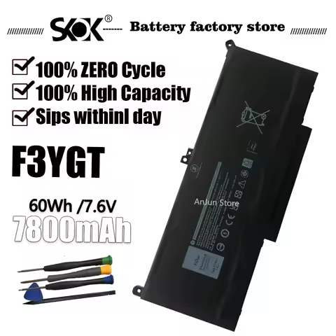 F3YGT Laptop Battery For Dell 7480 2X39G Latitude 7480 7390 7280 7290 7380 7490 E7280 E7480 E7490 12