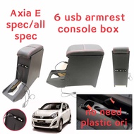 perodua Axia E SPEC / G SPEC /SE SPEC 6 USB armrest console box
