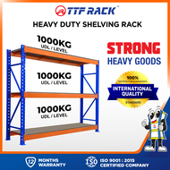 TTF Rack™️ H210cm Heavy Duty Shelving Rack Plywood Storage Rack Warehouse Racking Supplier Rak Besi 
