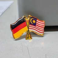 COLLAR PIN GERMANY AND FLAG COLLAR PIN GERMANY AND FLAG