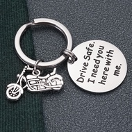 Motorcycle keychain Fathers day Gift keychain Drive safe keychain Valentine's Day gift keychain
