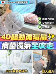 【日本Yohome 4D全方位淨化直流循環扇】