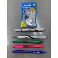 Pentel Correction Tape , 2 Whiteboard Markers &amp; 3 Energel pens Set