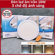 Ultra-thin LED ceiling light 18W 3 light modes - 3-COLOR LED CEILING LIGHT -