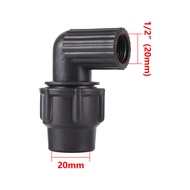 1/2" 3/4" to 20/25/32mm Thread Elbow Reducer Color PE Pipe PVC Pipe Connection Fitting Agricultural Irrigation PE Pipe Fittings
