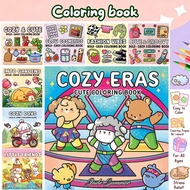 48 Page Cartoon Coloring Book for Kids Toddler Educational Drawing Doodle Book Holiday Birthday Art 
