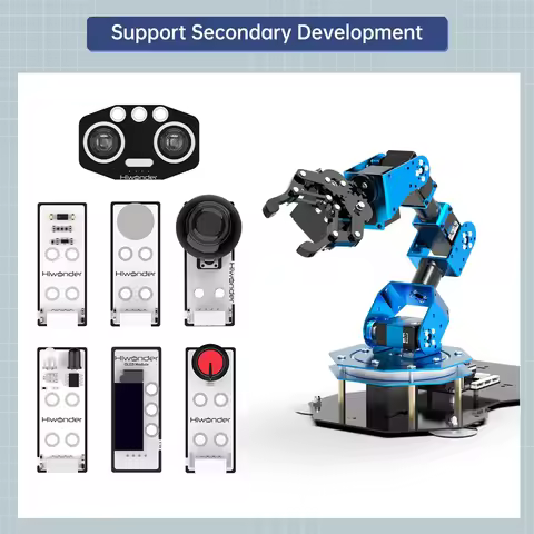 Hiwonder BUS Servomotor 6 DOF Robotic Arm Xarm-Esp32 Desktop Manipulator Mechanical Arm Open-Source 