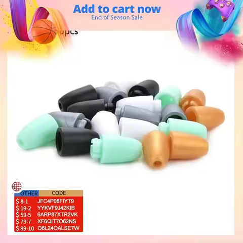 LOFCA 50pcs Baby Plastic Breakaway Clasps For Baby Teething Slicone Beads Chain Closure For Teething
