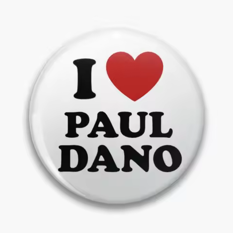 I Heart Paul Dano 3 Customizable Soft Button Pin Lapel Pin Collar Women Decor Cute Metal Fashion Bro