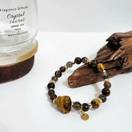 黃虎眼龍龜設計手鍊/招財聚財/消負能量/增強氣運之水晶