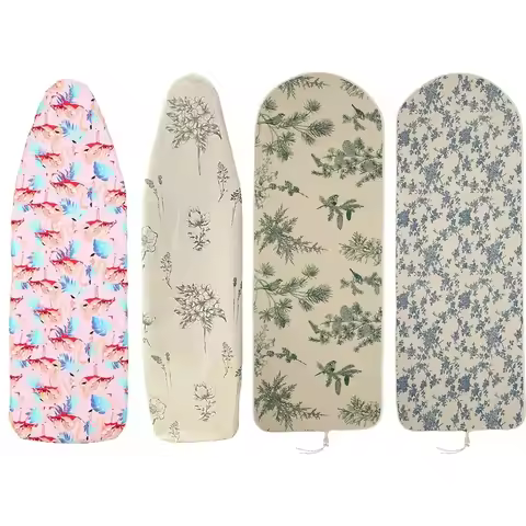Printed Ironing Board Cover Drawstring Tightening with Padding Cloth Large Canvas Ironing Board Acce