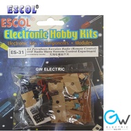 ESCOL ES-31 Electronic Hobby Kit UHF Radio Control Experiment KIT PERCUBAAN KAWALAN RADIO