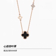 Tide ins Korean Style Internet Celebrity Necklace Four-Leaf Clover Pendant Jewelry Wholesale for Wom