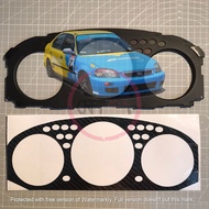 CFS444 Pelekat Carbon Pre-cut for Bazel Panel cluster METER Honda Civic SO4 EJ EK Ferio EK3 EK4 Crv 