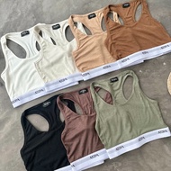 Atipashop - ATIPA SPORT CROP เสื้อกล้าม ทรงสปอร์ตบรา เว้าหลัง มีหลายสีให้เลือก