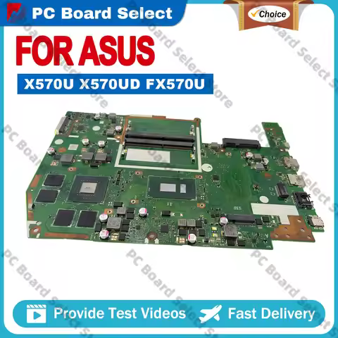X570UD Laptop Motherboard For ASUS VivoBook X570U X570UD FX570UD YX570UD Notebook Mainboard With I3 