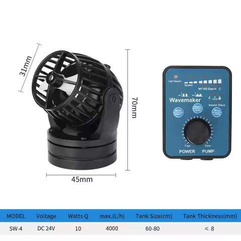 RW4 RW8 RW15 RW20 Wavemaker Water Pump Aquarium Coral cylinder pump Marine Aquarium Wave Make water