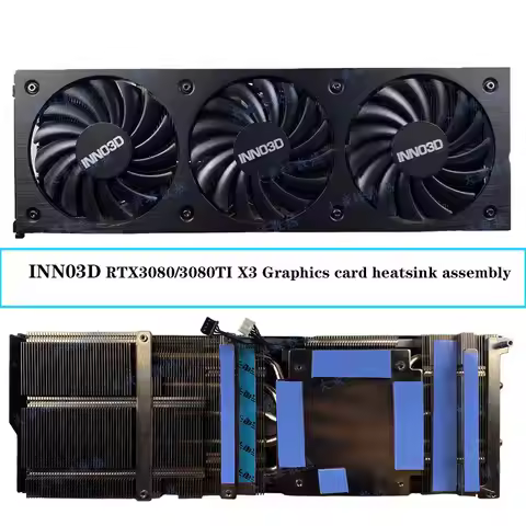 NEW 4PIN CF-12910S RTX 3080 X3 GPU Fan，For INN03D GeForce RTX RTX 3080、RTX 3080 TI X3 OC Graphics ca