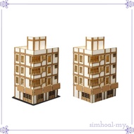[SimhoabeMY] 1:144 Scale Architecture Building Model Kit City Building Collection Ornaments Resident