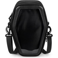 STEAMEDBUN Ita Coffin Purse with Insert Gothic Crossbody Bag for Halloween