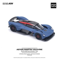 [In Stock] Pop Race 1/64 Diecast Aston Martin Valkyrie Satin Metallic Blue